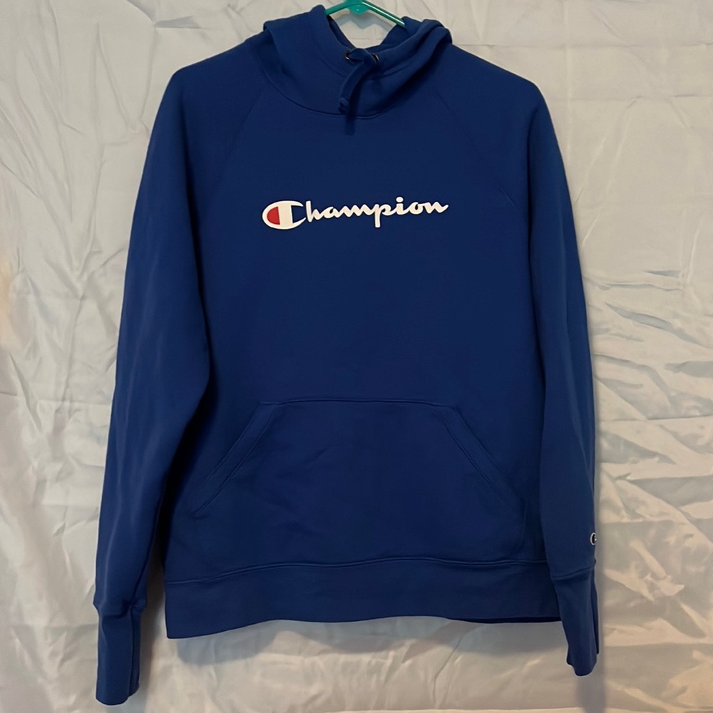 Blue Champion hoodie sz (L)